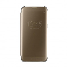 Husa Samsung Galaxy S7 Edge G935 Samsung Book Clear View Gold foto