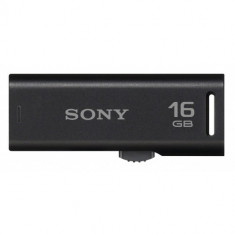 USB Flash Drive Sony 16GB, Microvault USM-R, USB 2.0, indicator LED, forma compacta, Negru foto