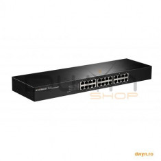 Edimax Switch 24 port, Fast Ethernet, Unmanaged, Rackmount, Auto-MDI/MDI-X, Auto-negociation, Non Bl foto