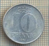 9018 MONEDA- GERMANIA(RDG) - 10 PFENNIG -anul 1982 A - starea ce se vede, Europa