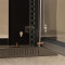 Netrack wall-mounted cabinet 19&#039;&#039;, 4.5U/240mm - graphite, glass door
