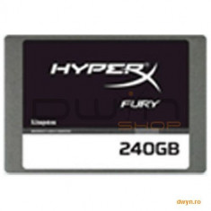 Kingston 240GB HyperX FURY SSD SATA 3 2.5 (7mm height) w/Adapter, EAN: 740617232479 foto