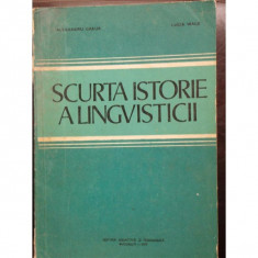 SCURTA ISTORIE A LINGVISTICII - ALEXANDRU GRAUR, LUCIA WALD foto