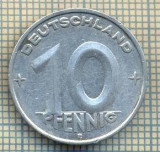 9031 MONEDA- GERMANIA(RDG) - 10 PFENNIG -anul 1950 E - starea ce se vede