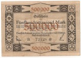 Luxemburg Notgeld 500000 Mark Bochum Deutsch Luxembourgische 1923 F