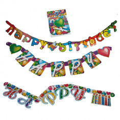 Banner decorativ pentru petrecere Happy Birthday - 1.6 m, Radar 62/0932 foto