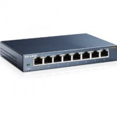 Switch 8 Port-uri 10/100/1000 Gigabit, carcasa metalica foto