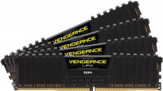 Memorie RAM Corsair, DIMM, DDR4 32GB, 2133MHz, Kit 4*8GB, CL13, 1.2V, XMP 2.0, Vengeance LPX, negru foto