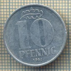 9020 MONEDA- GERMANIA(RDG) - 10 PFENNIG -anul 1982 A - starea ce se vede