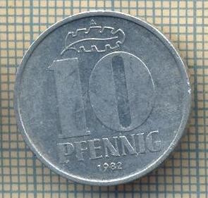 9020 MONEDA- GERMANIA(RDG) - 10 PFENNIG -anul 1982 A - starea ce se vede foto