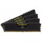 Memorie RAM Corsair, DIMM, DDR4, 16GB, 2400MHz, 14-16-16-31, Kit 4x4GB, radiator Black Vengeance LPX
