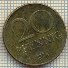 8984 MONEDA- GERMANIA(RDG) - 20 PFENNIG -anul 1984 A - starea ce se vede