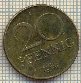 8984 MONEDA- GERMANIA(RDG) - 20 PFENNIG -anul 1984 A - starea ce se vede foto