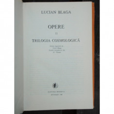 OPERE 11 TRILOGIA COSMOLOGICA - LUCIAN BLAGA foto