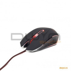 Mouse gaming USB, 2400 dpi, red foto
