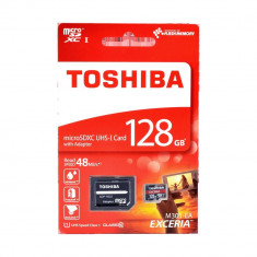 Card Memorie Universala Toshiba Exceria MicroSDHC 128 GB Clasa 10 + Adaptor SD foto