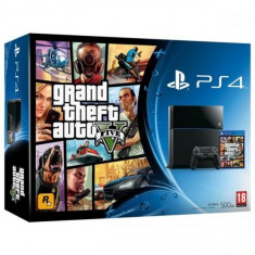 Consola PlayStation 4 Black + Grand Theft Auto V foto