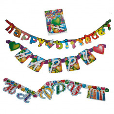 Banner decorativ pentru petrecere Happy Birthday - 1.6 m, Radar OT62/0932 foto