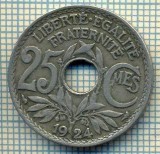 9154 MONEDA- FRANTA - 25 CENTIMES -anul 1924 - starea ce se vede, Europa