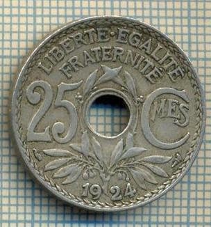 9152 MONEDA- FRANTA - 25 CENTIMES -anul 1924 - starea ce se vede foto