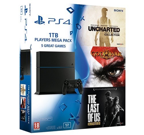 Consola PlayStation 4, 1 TB PLAYERS MEGA PACK Consola PlayStation 4, 1 TB PLAYERS MEGA PACK