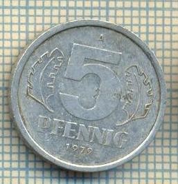 9080 MONEDA- GERMANIA(RDG) - 5 PFENNIG -anul 1979 A - starea ce se vede foto