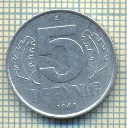 9076 MONEDA- GERMANIA(RDG) - 5 PFENNIG -anul 1968 A - starea ce se vede foto