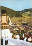 bnk cp Felicitare - Obiceiuri de iarna - circulata - marca fixa