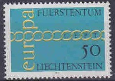 Europa-cept 1971 - Lichtenstein 1v.neuzat,perfecta stare(z)