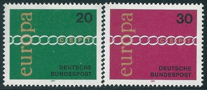 Europa-cept 1971 - Germania RF 2v.neuzat,perfecta stare(z)