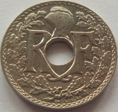 Moneda istorica 5 Centimes - FRANTA, anul 1937 *cod 4176 a.UNC foto