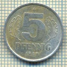 9069 MONEDA- GERMANIA(RDG) - 5 PFENNIG -anul 1989 A - starea ce se vede