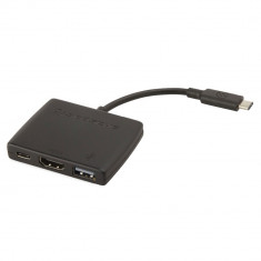 Hub USB-C MFi - Adaptor Micro USB-C pentru HDMI, USB si USB-C (Negru) foto