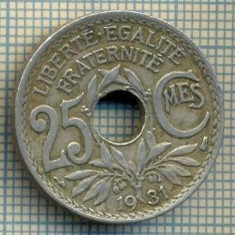 9159 MONEDA- FRANTA - 25 CENTIMES -anul 1931 - starea ce se vede