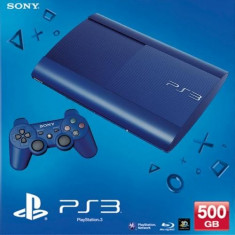 Consola PlayStation 3 Ultra Slim 500 GB Blue foto
