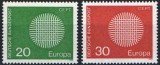 Europa-cept 1970 - Germania RF 2v.neuzat,perfecta stare(z), Nestampilat