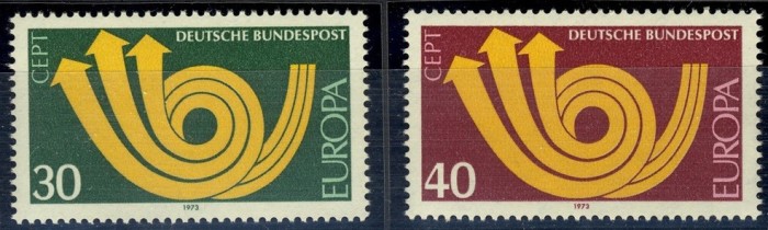 Europa-cept 1973 - Germania RF 2v.neuzat,perfecta stare(z)