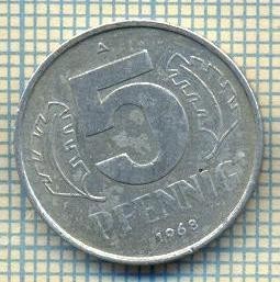 9068 MONEDA- GERMANIA(RDG) - 5 PFENNIG -anul 1968 A - starea ce se vede foto