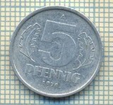 9077 MONEDA- GERMANIA(RDG) - 5 PFENNIG -anul 1978 A - starea ce se vede, Europa