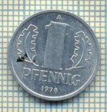 9054 MONEDA- GERMANIA(RDG) - 1 PFENNIG -anul 1978 A - starea ce se vede, Europa