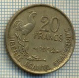 9131 MONEDA- FRANTA - 20 FRANCS -anul 1952 - starea ce se vede, Europa