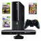 Consola Xbox 360 4GB + Kinect Sensor + 3 jocuri ( Forza Horizon, Kinect Sports Season 1, Kinect Adventures)