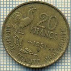 9134 MONEDA- FRANTA - 20 FRANCS -anul 1951 B - starea ce se vede