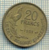 9137 MONEDA- FRANTA - 20 FRANCS -anul 1951 - starea ce se vede, Europa