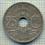 9162 MONEDA- FRANTA - 25 CENTIMES -anul 1932 - starea ce se vede