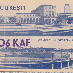 bnk cp Bucuresti - Complexul sportiv Dinamo - carte postala QSL