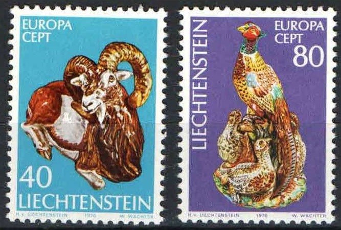 Europa-cept 1976 - Lichtenstein 2v.neuzat,perfecta stare(z)