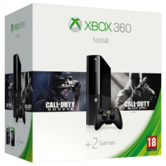 Consola XBOX 360 500GB + joc Call of Duty Ghost + cod digital joc Call of Duty Black OPS 2 foto