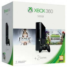 Consola XBOX 360 500GB + 2 jocuri ( Fable Anniversary, Plants vs. Zombies Garden Warfare) + 1 luna Xbox Live Gold foto