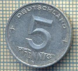 9090 MONEDA- GERMANIA(RDG) - 5 PFENNIG -anul 1952 E - starea ce se vede